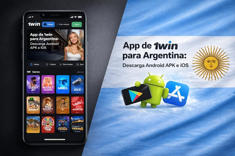 App de 1win para Argentina: Descarga Android APK e iOS