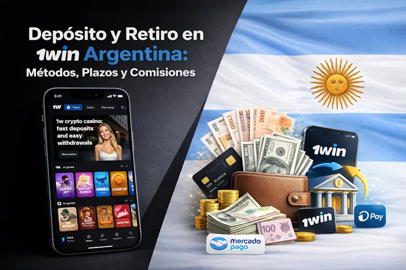 Depósito y Retiro en 1win Argentina: Métodos, Plazos y Comisiones